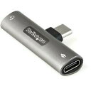 STARTECH.COM USB-C イヤホン 変換アダプタ/60W PD 同時充電(CDP235APDM)