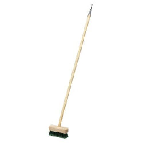 カウネット 磨きやすい先割れデッキブラシ W175×H1130mm