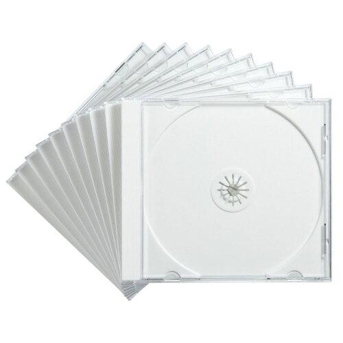 SANWASUPPLY サンワサプライ FCD-PN10WN Blu-ray・DVD・CDケース(10枚セット・ホワイト)(FCD-PN10WN)