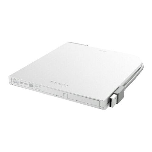 BUFFALO バッファロー USB3.2(Gen1)対応 ポータブルBD 再生/書込ソフト添付 ホワイト(BRXL-PT6U3-WHE)