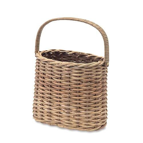 Rakuten - ポッシュリビング(Posh Living) ポッシュリビング オーバルハンドルバスケット ナチュラル W27×D17×H35(23)cm 11698