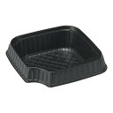 リスパック 正角丼(50入)中皿 黒 RHDT826【GDV7502】