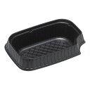 リスパック 長角丼(50入)中皿 黒 RHDT846【GDV7402】