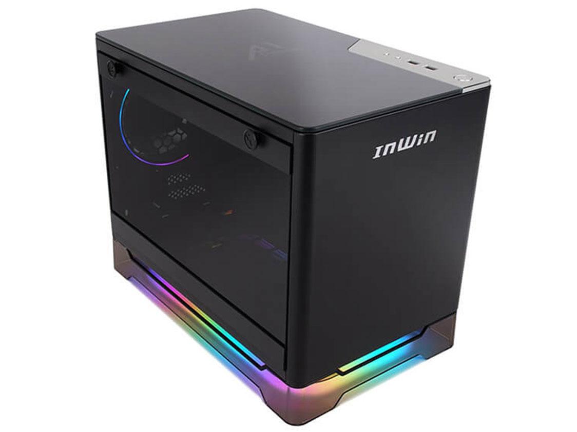 WiNDy - IN WIN 750W 80PLUS GOLD電源搭載 Mini-ITX専用 タワー型 PCケース ブラックカラー [A1 Prime BLACK]