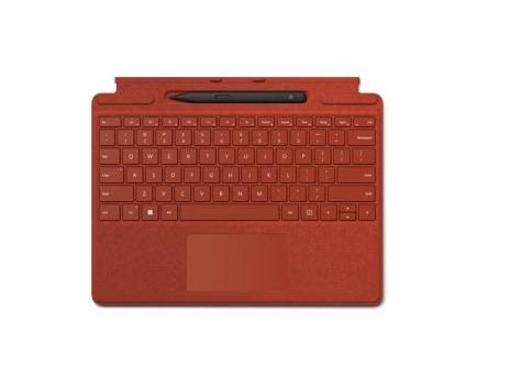 MICROSOFT マイクロソフト 【法人限定商品となりますので、ご注文時に必ず納品先法人名の記載をお願い致します。】Surface Pro スリム ペン 2付き Signature キーボード (ポピーレッド) 8X8-00039