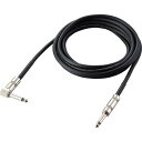 ELECOM エレコム 楽器用ケーブル シールド L字 3m ブラック / DH-SHL30BK