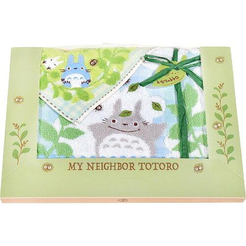 丸眞 タオルギフト ジブリ となりのトトロ 森のひなたぼっこ (ハンドタオル1枚/フェイスタオル1枚 ...