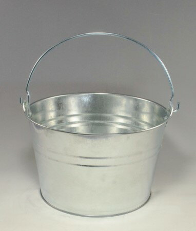 三和金属 カラーワイドバケツ7型 トタン花柄 KWB-7