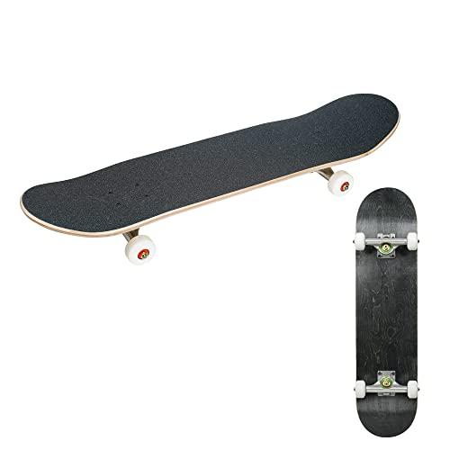 ケンコー(Kenko) Kenko スケートボード BLANK SKATEBOARD 7.5 BLACK 幅7.5インチ 52mm径ウィール ABEC7ベアリング 7層ロシアンメイプルデッキ ブラック 445785