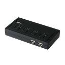 ラトックシステム ワイドモニター対応 VGAパソコン切替器 (4台用) RS-430U