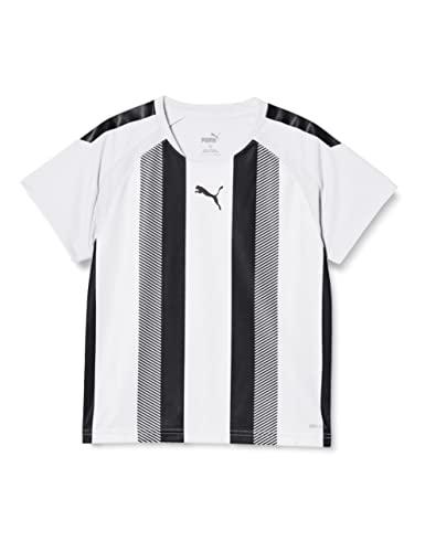 PUMA プーマ TEAMLIGA_ストライプ_ゲームシャツ (705147) [色 : PUMA_WHT-PU] [サイズ : 140]