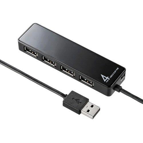 &nbsp;メーカー&nbsp;SANWASUPPLY サンワサプライ&nbsp;商品カテゴリ&nbsp;PCアクセサリ・サプライ＞USBハブ&nbsp;発送目安&nbsp;2日〜3日以内に発送予定（土日祝除）&nbsp;お支払方法&nbsp;銀行振込・クレジットカード&nbsp;送料&nbsp;送料無料&nbsp;特記事項&nbsp;&nbsp;その他&nbsp;[サンワサプライ][USB・IEEE1394ハブ]面ファスナーでテレビ裏に固定でき、録画用HDDの接続にも対応したセルフパワーのUSB2.0ハブ ◆ 付属の面ファスナーで液晶テレビの背面や磁石ではくっつかないガラス面などにUSBハブを固定することができます。外付けUSBハードディスクに録画ができる液晶テレビにも対応しています。(USBハブ対応テレビに限ります。)セルフパワー/バスパワー両対応です。ACアダプタを使用することで安定した電力供給が必要なポータブルHDDなどにも対応します。USB2.0の「HI-SPEED」(480Mbps)、USB1.1の高速(12Mbps)、低速(1.5Mbps)モード全てに対応。 従来のUSB1.1の周辺機器にも対応しています。