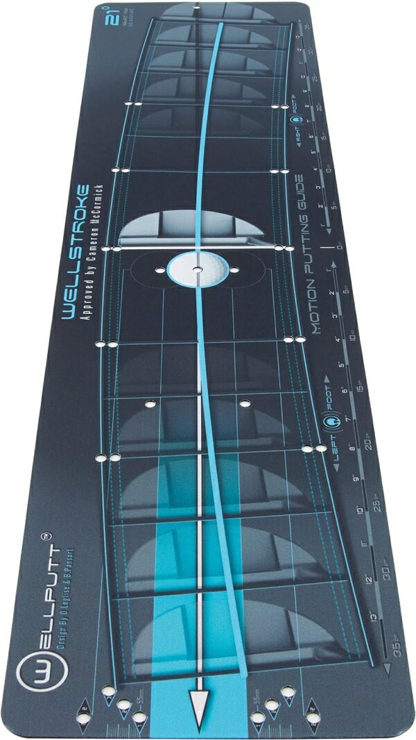 【在庫限即納】Wellputt (ウェルパット) WELLSTROKE ウェルストローク パター矯正器具 ストロークテンプレート WELLPUTT スウィングアーク21度 フランス製 日本正規流通品