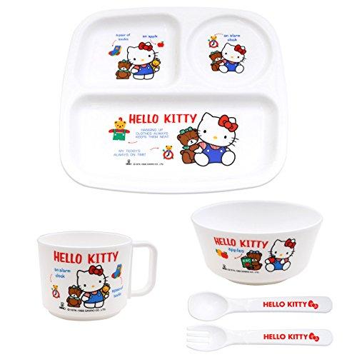 OSK 【ハローキティ】 子供食器セット ＜日本製＞ (059438)【入数:10】