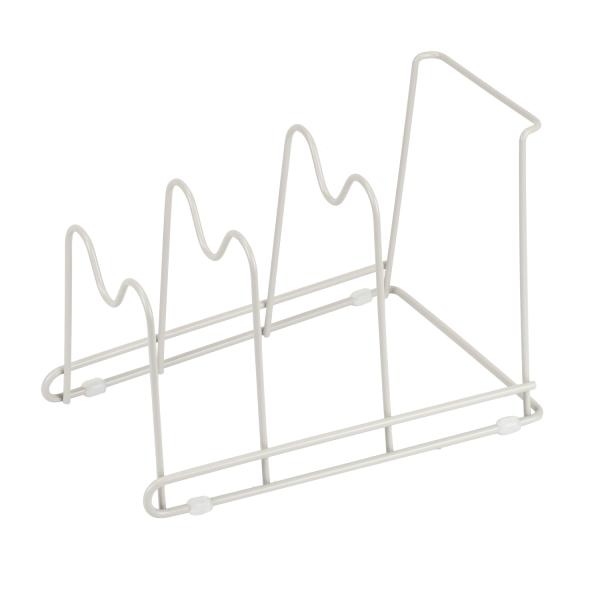 リバティーコーポレーション シンク下 シンクまわり ワイヤー フライパンラック 3段 ワームグレー LD-261 Style Storage