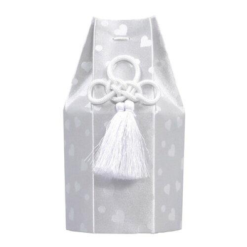 東京ローソク製造 【ペット骨壷・分骨壺】六角袋 ハートホワイト 2寸 (60348)