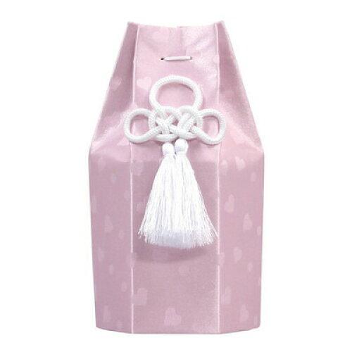 東京ローソク製造 【ペット骨壷・分骨壺】六角袋 ハートピンク 2寸 (60351)