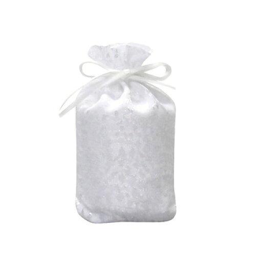 東京ローソク製造 【ペット骨壷・分骨壺】骨壺袋(花びら柄) ホワイト 1.5寸 (60572)