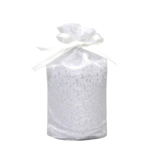 東京ローソク製造 【ペット骨壷・分骨壺】骨壺袋(花びら柄) ホワイト 2寸 (60573)