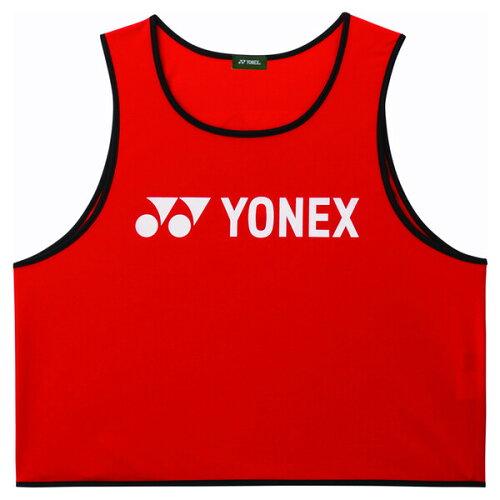 YONEX ヨネックス ユニビブス (FW4003) [色 : レッド]