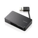 ELECOM エレコム メモリリーダライタ/ケーブル収納タイプ/USB3.0対応/ブラック(MR3-K303BK)