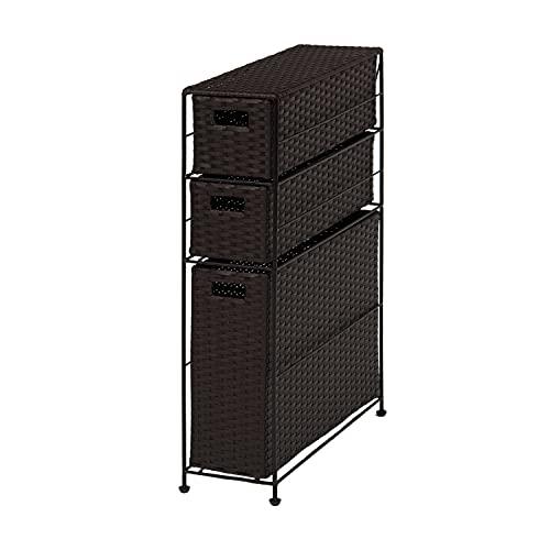 &nbsp;メーカー&nbsp;HAGIHARA 萩原&nbsp;商品カテゴリ&nbsp;ペーパー類＞トイレットペーパー&nbsp;発送目安&nbsp;1日〜2日以内に発送予定（土日祝除）&nbsp;お支払方法&nbsp;銀行振込・クレジットカード&nbsp;送料&nbsp;送料無料&nbsp;特記事項&nbsp;&nbsp;その他&nbsp;(約)幅16.5×奥行46×高さ69cm ■アジャスター付 主材:スチール、張地:ポリエチレン 隙間に収まるトイレラック。通気性の良いバスケットの引出しにペーパーロールや小物を収納できます。