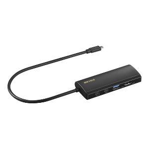 BUFFALO バッファロー Type-C接続 ドッキングステーション PD対応 HDMI出力 ブラック(LUD-U3-CGHDBK)