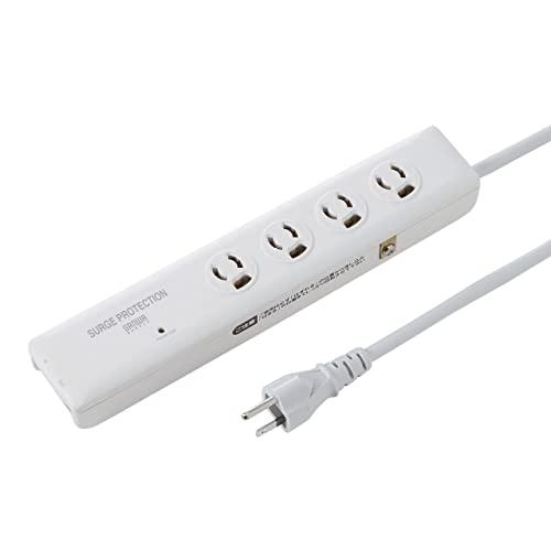 &nbsp;メーカー&nbsp;SANWASUPPLY サンワサプライ&nbsp;商品カテゴリ&nbsp;PCアクセサリ・サプライ＞電源タップ&nbsp;発送目安&nbsp;1日〜2日以内に発送予定（土日祝除）&nbsp;お支払方法&nbsp;銀行振込・クレジットカード&nbsp;送料&nbsp;送料無料&nbsp;特記事項&nbsp;&nbsp;その他&nbsp;※※※※※※※※※※※※※※※※※ 仕様 ※※※※※※※※※※※※※※※※※コンセント口数 4 個口ケーブル長さ 2 mプラグ形状 3P(3極プラグ)差込口の形状 3P(3極)用定格(定格容量) 15A・125V(合計1500Wまで)雷ガード機能 ○トラッキング防止(絶縁キャップ付き) ○抜け止め(プラグロック) ○マグネット付き ○寸法 W260×H34×D50mm