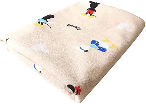 バード Disney(ディズニー) ミッキー＆フレンズ パイル生地 おねしょシーツ シングル 100×205cm [SB-329-A] ベージュ