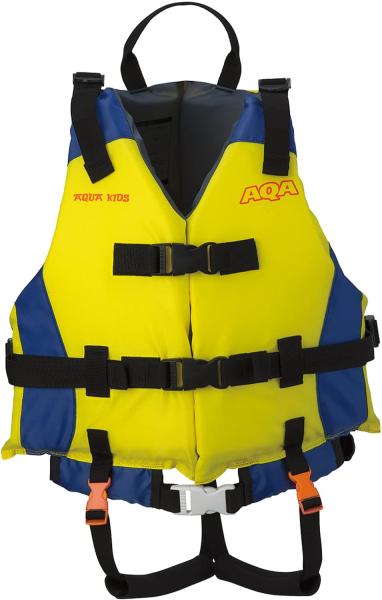 AQA(エーキューエー) ライフジャケットキッズ (KA9026) [色 : イエロー/ブルー]