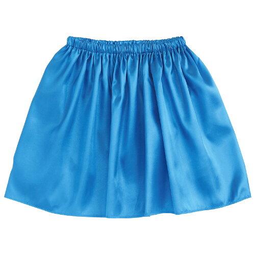 ARTEC ソフトサテンフレアスカート M 青