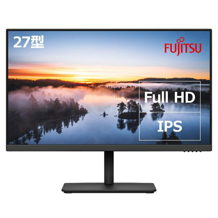 FUJITSU 富士通 富士通 VTF27011BT 27型 フルHD ディスプレイ VTシリーズ ブラック(VTF27011BT) 1