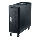 SANWASUPPLY サンワサプライ キャスター付きハブボックス(2U) CP-THBOX2UBK(2)