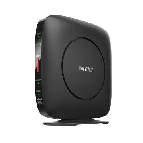 BUFFALO バッファロー WSR-3200AX4B-BK AirStation 無線LANルーター ブラック WPA/WPA2/WPA3/WEP IEEE802.11a/b/g/n/ac/ax 4ポート 10BASE-T(10Mbps)/100BASE-TX(100Mbps)/1000BASE-T(1000Mbps)