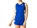 ASICS アシックス APGA3 W’Sランニングシャツ 2092A086 AブルーxWHT(401) サイズ:M