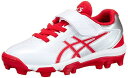 ASICS アシックス STAR　SHINE　S　2　1124A008　ホワイト×レッド（101）　サイズ：18．0