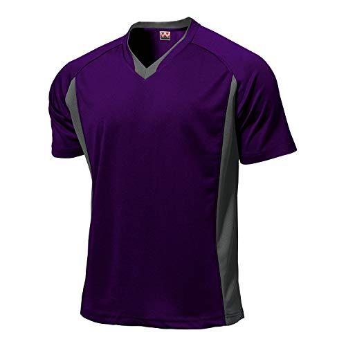 ウンドウ(Wundou) ベーシックサッカーシャツ　P－1910　プラム（40）　サイズ：XXL
