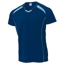 ウンドウ(Wundou) バレーボールシャツ P−1610 紺xサックス(81) サイズ:XL