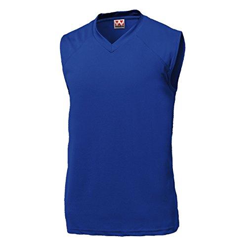 ウンドウ(Wundou) ベーシックバスケットシャツ　P－1810J　ロイヤル（05）　サイズ：110