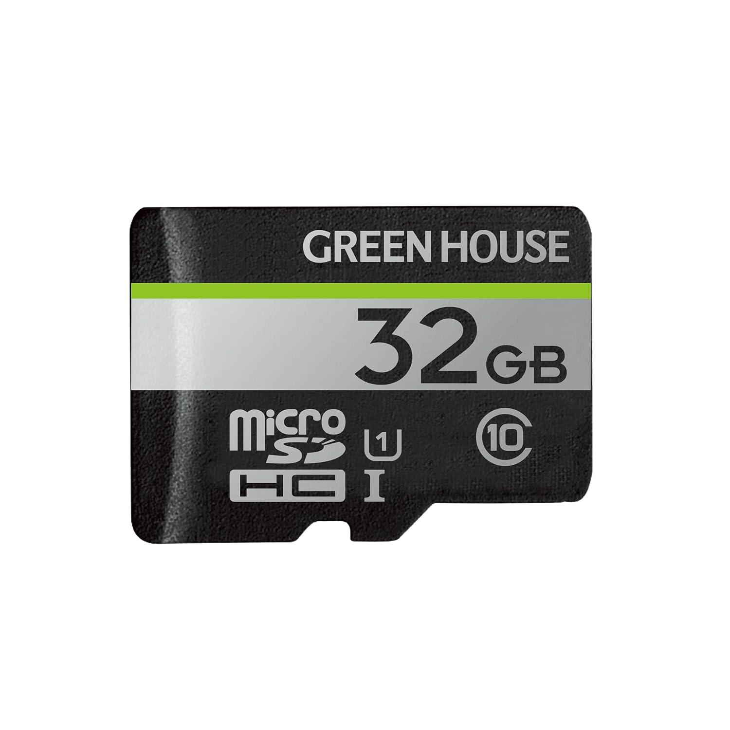 &nbsp;メーカー&nbsp;グリーンハウス(GREEN HOUSE)&nbsp;商品カテゴリ&nbsp;メモリカード＞microSDメモリカード&nbsp;発送目安&nbsp;3日〜4日以内に発送予定（土日祝除）&nbsp;お支払方法&nbsp;銀行振込・クレジットカード&nbsp;送料&nbsp;送料無料&nbsp;特記事項&nbsp;&nbsp;その他&nbsp;[microSDカード]高速SDバスインターフェース「UHS-I」に対応したmicroSDHC/microSDXCカード。 ◆ 高速SDバスインターフェース「UHS-I」に対応したmicroSDHC/microSDXCカード 4K動画撮影でも安定した撮影ができるUHSスピードクラス1対応 JIS防水保護等級7に適合した完全防水設計 安心の3年間保証 SDメモリーカード変換アダプタ付属 持ち運びに便利なハードケース付 メモ書きしてハードケースに貼れるINDEXシール付き RoHS指令対応