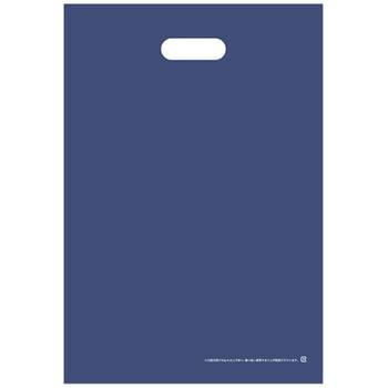 オリジナル TANOSEE ポリエチレン手提袋(小判抜き) LD L ネイビー 1パック(50枚)【HNLD-L-NV】