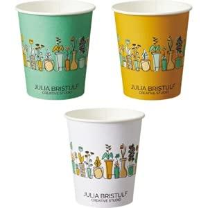 オリジナル TANOSEE 紙コップ Plants(プランツ) 205ml(7オンス) 1パック(80個)【C2080PLS】