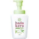 LION ライオン ライオン hadakaraボディソープ 泡で出てくるサラサラfeelタイプ グリーンシトラスの香り 本体 530ml 1本【BPPQAG】