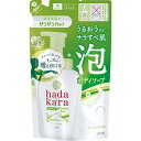 LION ライオン ライオン hadakaraボディソープ 泡で出てくるサラサラfeelタイプ グリーンシトラスの香り つめかえ用 420ml 1パック【BPQ...