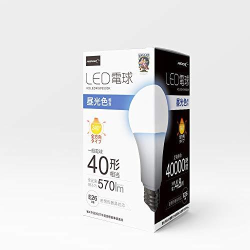 磁気研究所 LED電球（一般電球40形相当）長寿命 昼光色 HDLED40W6500K