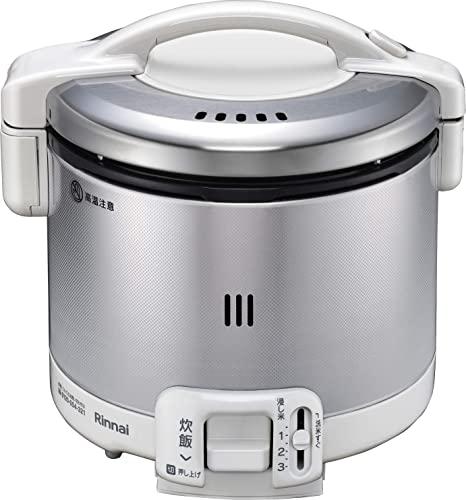 &nbsp;メーカー&nbsp;RINNAI リンナイ&nbsp;商品カテゴリ&nbsp;炊飯器・精米器＞炊飯器&nbsp;発送目安&nbsp;翌日までに発送（休業日除く）&nbsp;お支払方法&nbsp;銀行振込・クレジットカード&nbsp;送料&nbsp;送料無料&nbsp;特記事項&nbsp;&nbsp;その他&nbsp;※※※※※※※※※※※※※※※※※ 仕様 ※※※※※※※※※※※※※※※※※基本仕様炊飯量 3 合タイプ ガス炊飯器 [13A]内釜 蓄熱厚釜内釜の厚さ 6 mm炊飯機能炊飯材料 無洗米お手入れ機能内ふた丸洗い ○サイズ・重量幅x高さx奥行き 259x250x234 mm重さ 3.4 kgカラーカラー グレイッシュホワイト