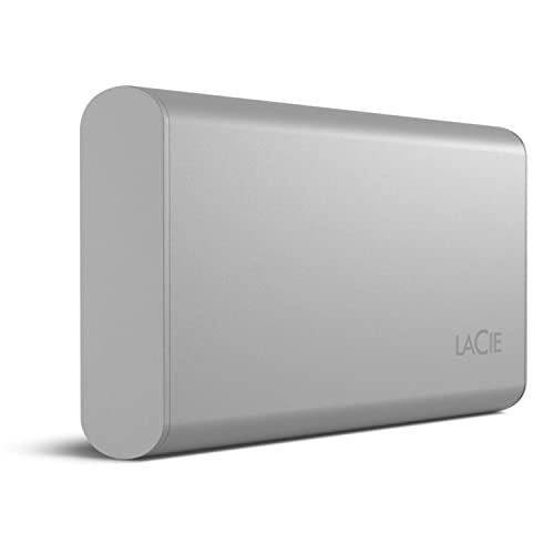 LaCie ラシー ポータブルSSD Portable SSD 500GB USB-C Mac/iPad/Windows対応 5年保証 シルバー STKS500400