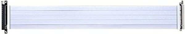 LIAN LI LIANLI PCI-e 4.0ライザーケーブル PW-PCI-4-60 ホワイト ケーブル長600mm 日本正規代理店品
