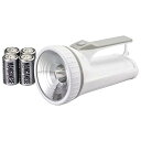OHM オーム電機 LED強力ライト(3W/240 lm/連続点灯60時間/防水性能IPX4/単1形×4本付属) LPP-24B5