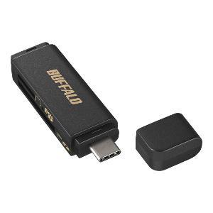 BUFFALO Хåե BSCR120U3CBK USB3.0 Type-C³ ɥ꡼ SD ֥å(BSCR120U3CBK)